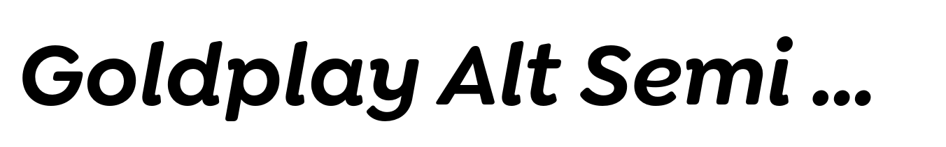 Goldplay Alt Semi Bold Italic